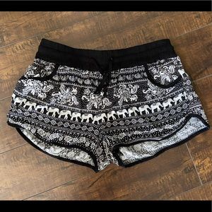 Women’s Boho elephant print shorts